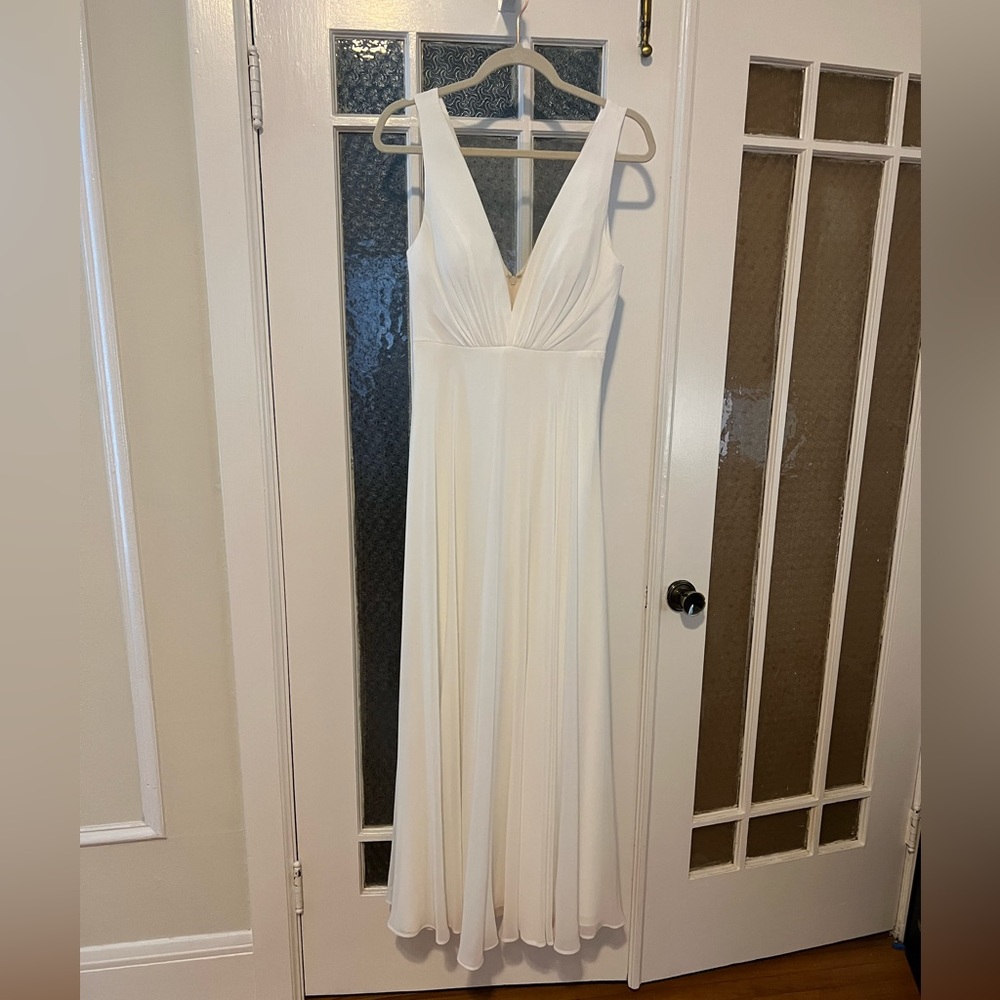 Jenny Yoo Plunge Neck Dress - Picture 3 of 8